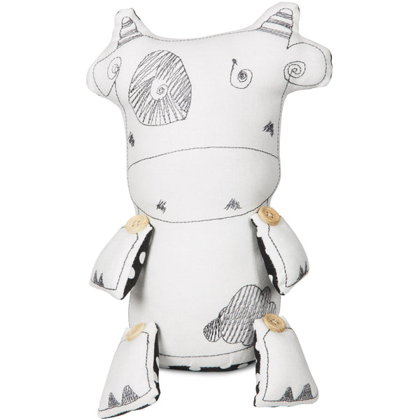 pavilion gift company Clancy the Cow 10" Cow Stuffed Animal/Door Stopper