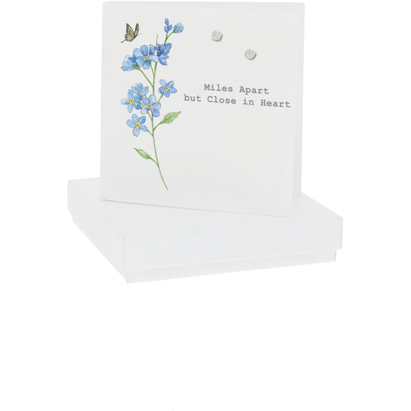 pavilion gift company Close in Heart 5mm Sterling Silver Cubic Zirconia Stud Earrings