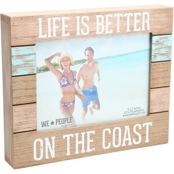 pavilion gift company Coast 9" x 7.25" Frame (Holds 5" x 7" photo)
