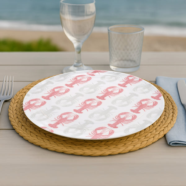 Pavilion Gift Company Coastal 10.5" Melamine Dinner Plates (Set Of Two)