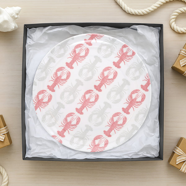 Pavilion Gift Company Coastal 10.5" Melamine Dinner Plates (Set Of Two)