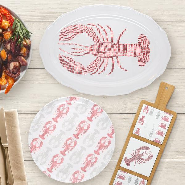 Pavilion Gift Company Coastal 20" Melamine Serving Tray