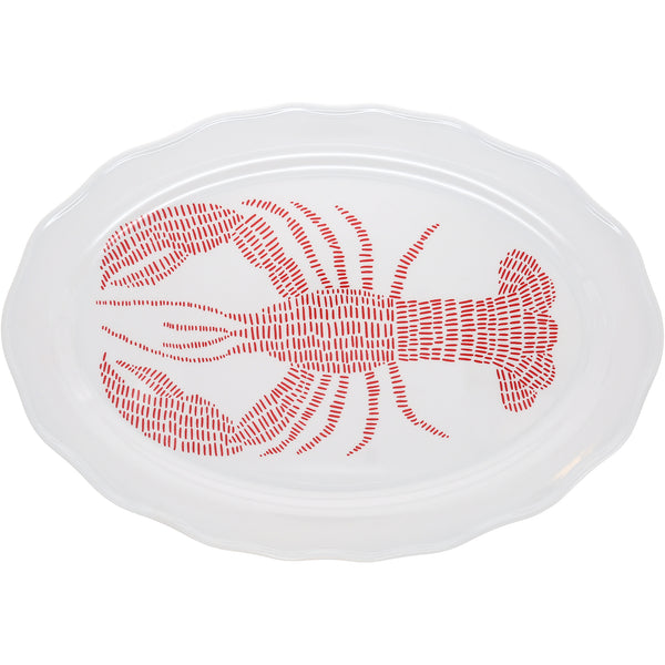 pavilion gift company Coastal 20" Melamine Serving Tray