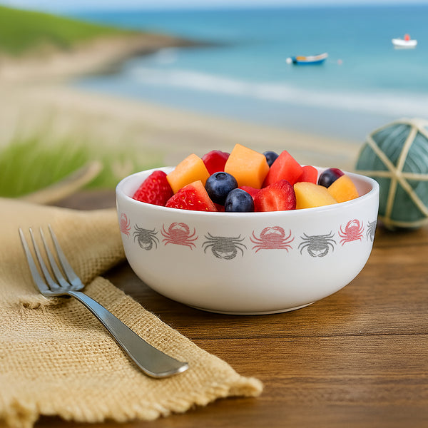 Pavilion Gift Company Coastal 6.25" Melamine Bowls (Set Of 2)