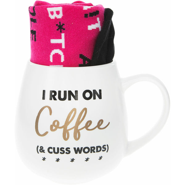 pavilion gift company Coffee 15.5 oz Mug and Sock Set