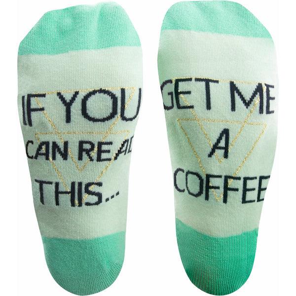 Pavilion Gift Company Coffee Ladies Cotton Blend Sock