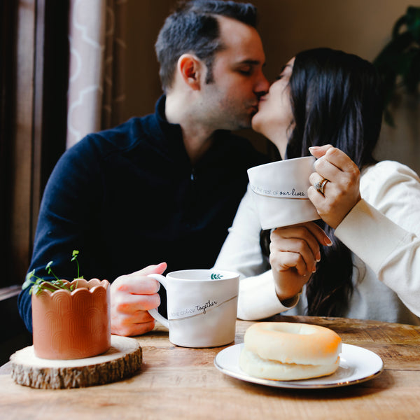 Pavilion Gift Company Coffee Together 15 Oz Cup (Set Of 2)