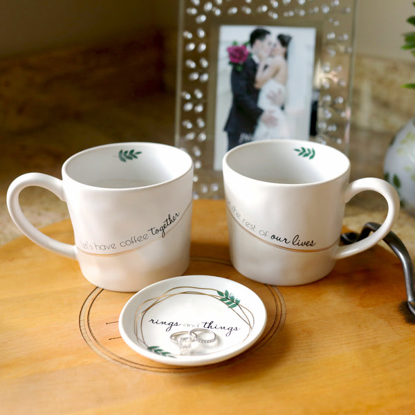 Pavilion Gift Company Coffee Together 15 Oz Cup (Set Of 2)