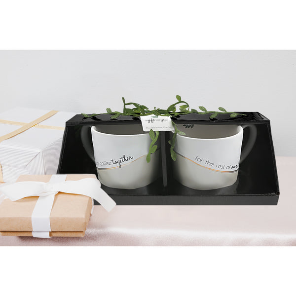 Pavilion Gift Company Coffee Together 15 Oz Cup (Set Of 2)