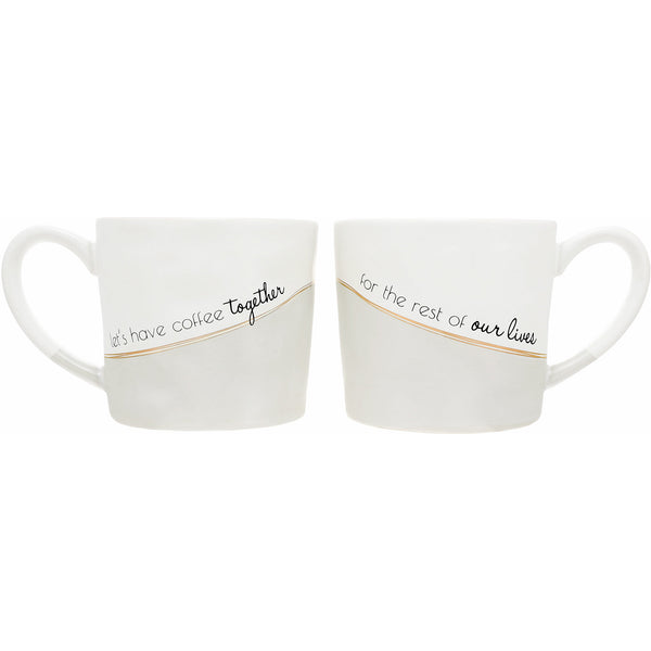 pavilion gift company Coffee Together 15 oz Cup (Set of 2)