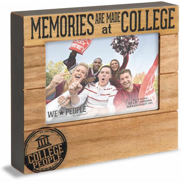 pavilion gift company College People 6.75" x 7.5" Frame (Holds 4" x 6" photo)