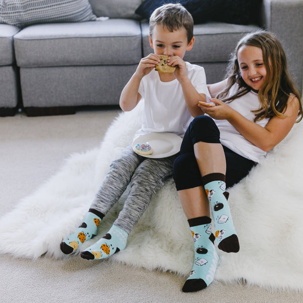 Pavilion Gift Company Cookies S/M Youth Cotton Blend Crew Socks