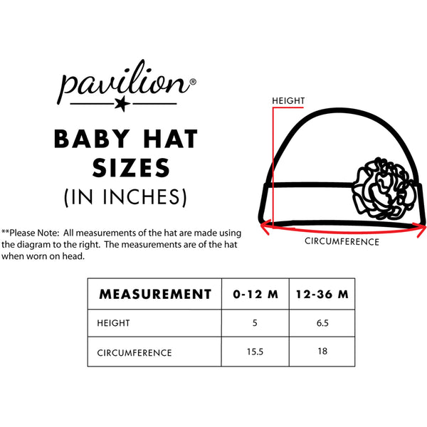 Pavilion Gift Company Coral Sky Flower Hat (12-36 Months)
