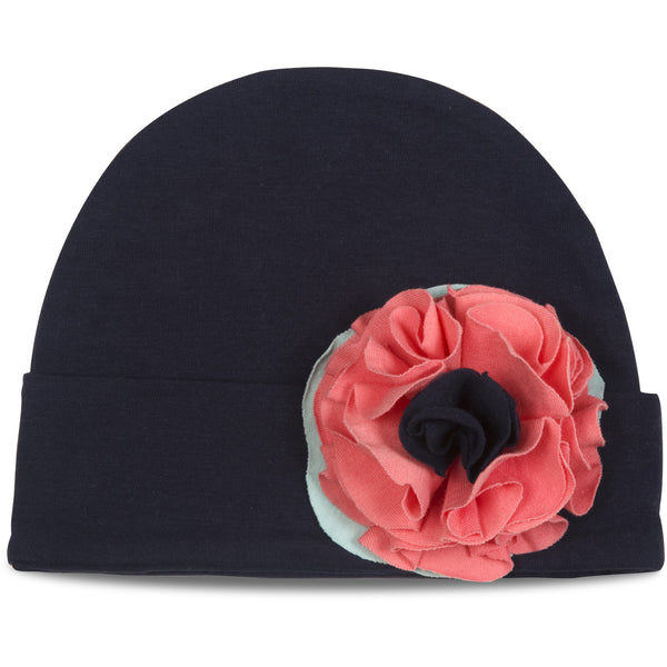 pavilion gift company Coral Sky Flower Hat (12-36 Months)