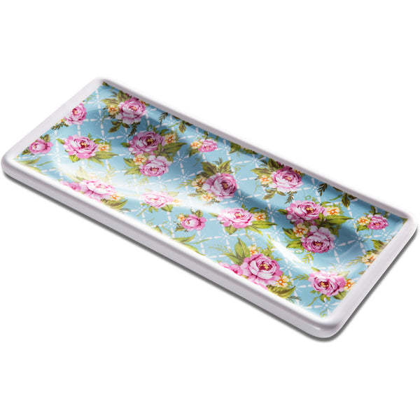 pavilion gift company Cottage Kitchen Rose 3.75" x 8.5" Spoon Rest