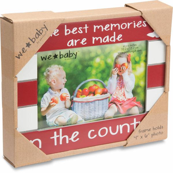 Pavilion Gift Company Country Baby 7.5" X 6" Frame (Holds 4" X 6" Photo)