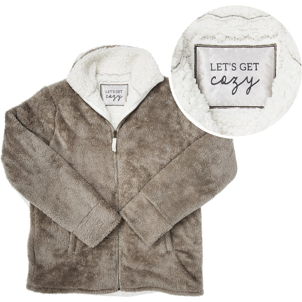 pavilion gift company Cozy XXL Unisex Fleece Full Zip Sweatshirt