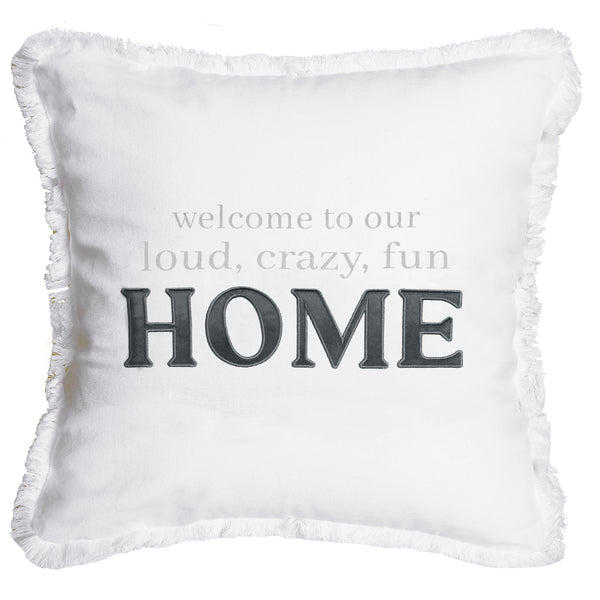 pavilion gift company Crazy Fun Home 18" Throw Pillow Cover
