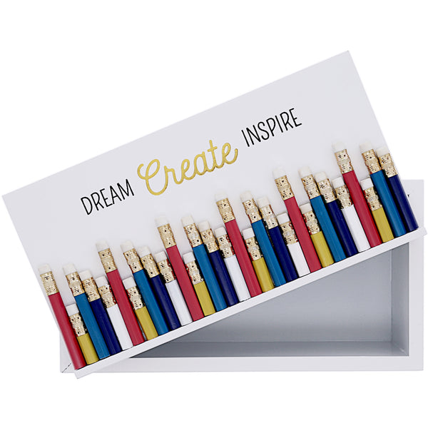 Pavilion Gift Company Create 8.75" X 4.5" MDF Teacher's Supply Box