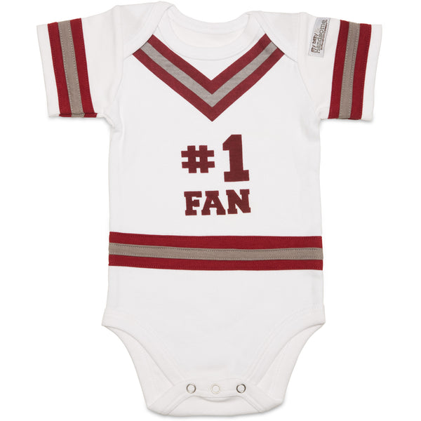 pavilion gift company Crimson & Gray 0-6 Months Infant Onesie