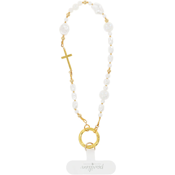 pavilion gift company Cross Beaded Hands-Free Wrist Strap