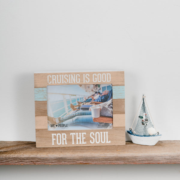Pavilion Gift Company Cruise People 9" X 7.25" Frame (Holds 5" X 7" Photo)