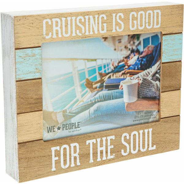 pavilion gift company Cruise People 9" x 7.25" Frame (Holds 5" x 7" photo)