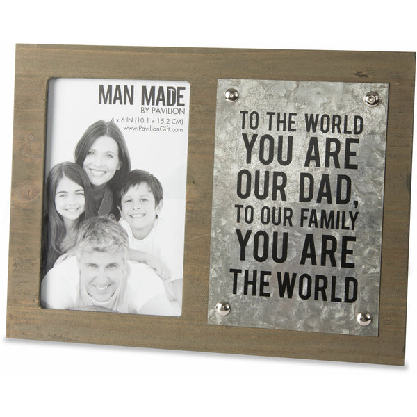 pavilion gift company Dad 7" x 9.5" Frame (Holds 4" x 6" Photo)
