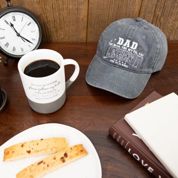 Pavilion Gift Company Dad Dark Gray Washed Cotton Twill Hat