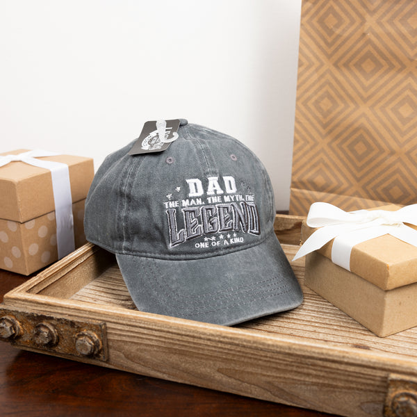 Pavilion Gift Company Dad Dark Gray Washed Cotton Twill Hat