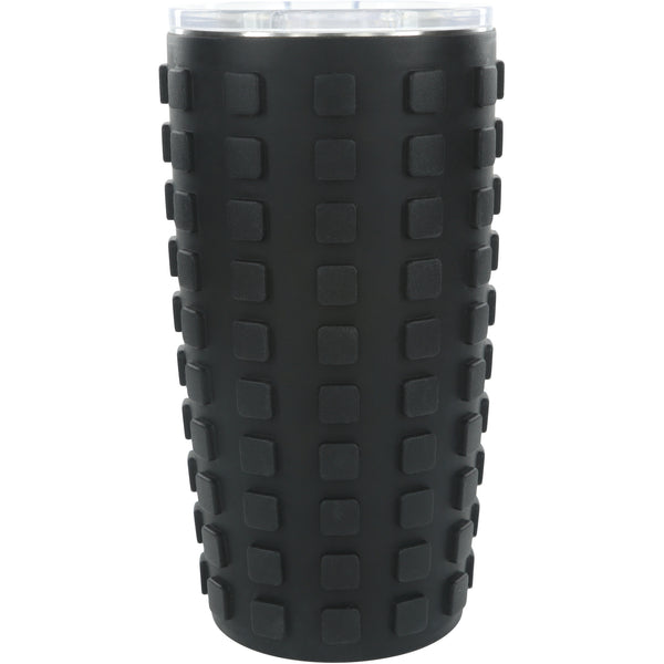 Pavilion Gift Company Dad Off Duty 20 Oz Travel Tumbler With 3D Silicone Wrap