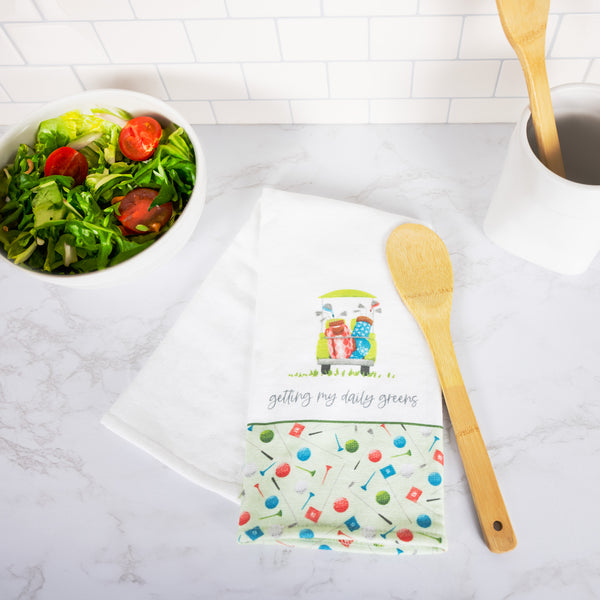 Pavilion Gift Company Daily Greens 100% Cotton Tea Towel