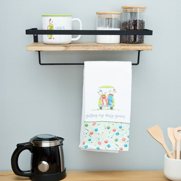 Pavilion Gift Company Daily Greens 100% Cotton Tea Towel