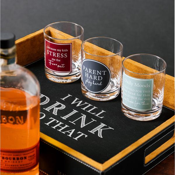Pavilion Gift Company Daily Moods 11 Oz Rocks Glass