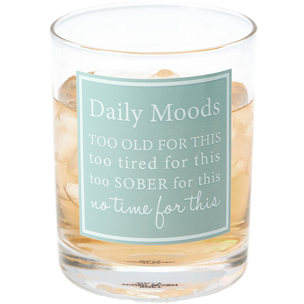 pavilion gift company Daily Moods 11 oz Rocks Glass