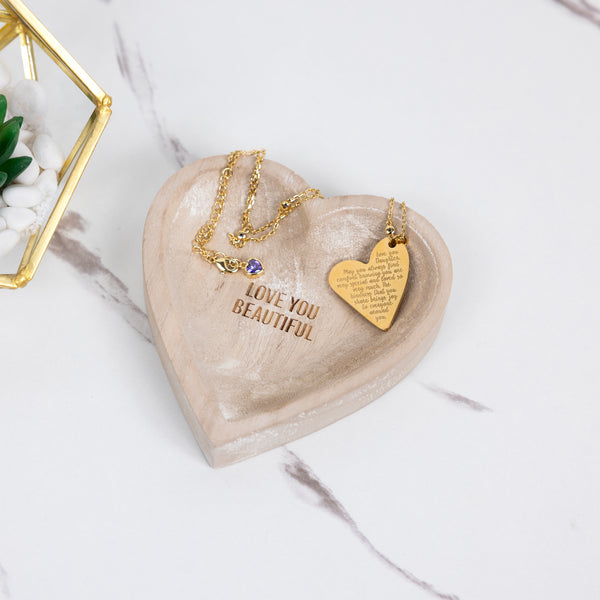 Pavilion Gift Company Daughter 18.5" Gold Plated Engraved Necklace