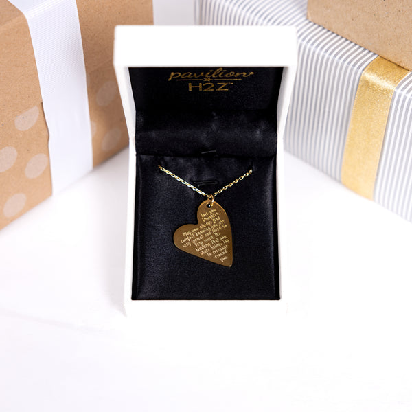 Pavilion Gift Company Daughter 18.5" Gold Plated Engraved Necklace