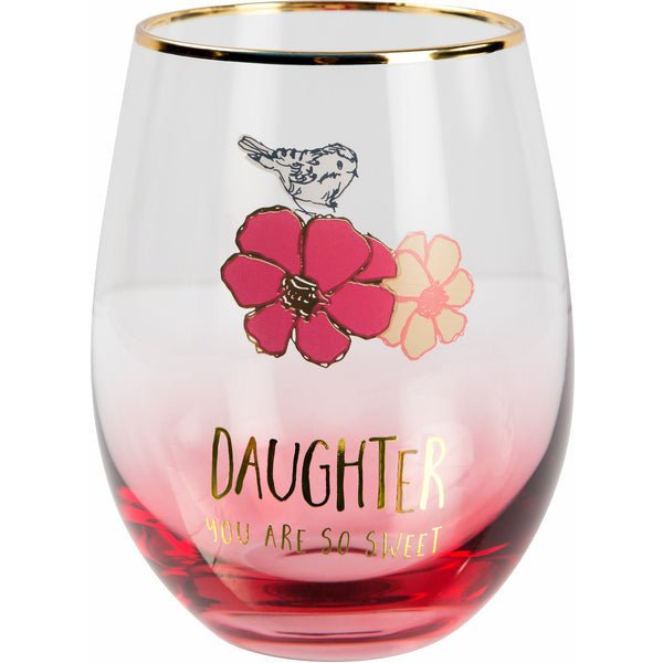 Pavilion Gift Company Daughter 18 Oz Stemless Wine Glass