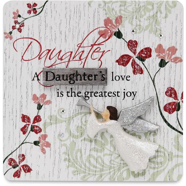 pavilion gift company Daughter 3" x 3" Self-Standing Plaque