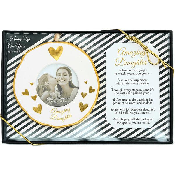 pavilion gift company Daughter 4" Photo Frame Ornament