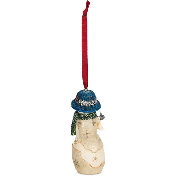 Pavilion Gift Company Daughter 4" Snowwoman Holding A Bird Ornament