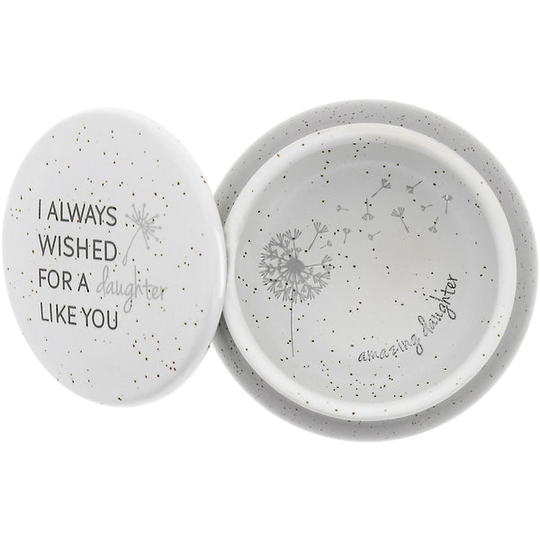 pavilion gift company Daughter Like You 3.5" Ceramic Keepsake Box