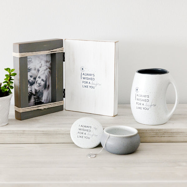 Pavilion Gift Company Daughter Like You 5.5" X 7.5" Hinged Sentiment Frame (Holds 4" X 6" Photo)