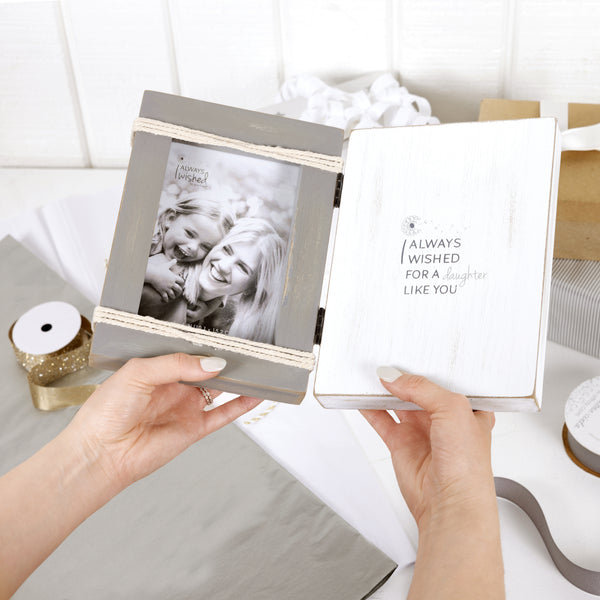 Pavilion Gift Company Daughter Like You 5.5" X 7.5" Hinged Sentiment Frame (Holds 4" X 6" Photo)