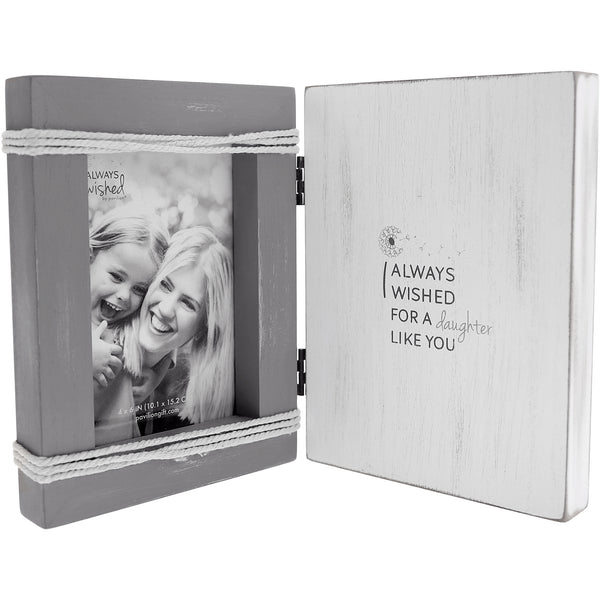 pavilion gift company Daughter Like You 5.5" x 7.5" Hinged Sentiment Frame (Holds 4" x 6" Photo)
