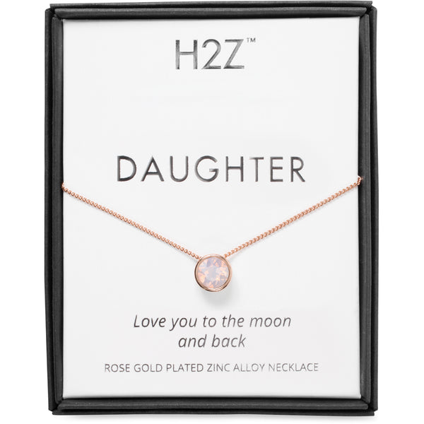 pavilion gift company Daughter Rose Water Opal 16"-17.5" Rose Gold Necklace