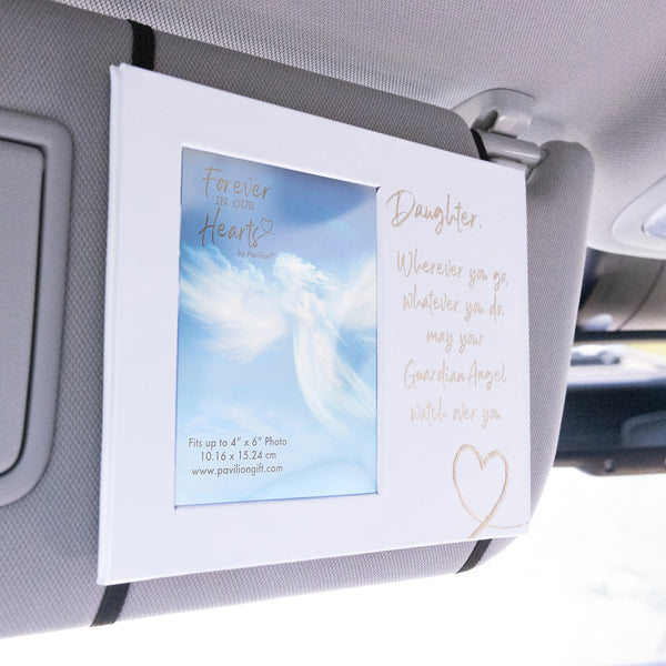 Pavilion Gift Company Daugther Guardian Angel Visor Memorial Photo Frame (Holds 4" X 6" Photo)
