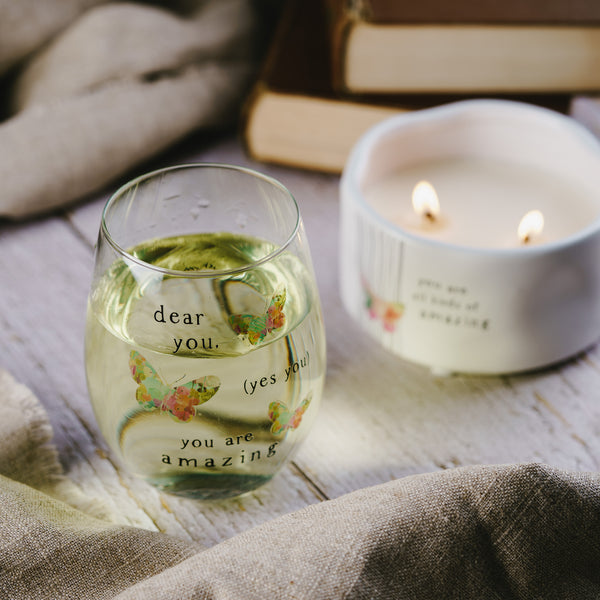 Pavilion Gift Company Dear You 18 Oz Stemless Wine Glass