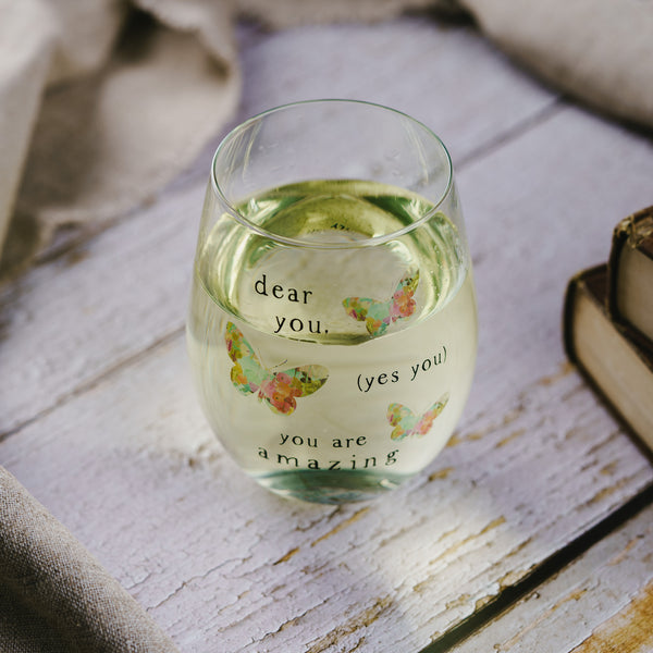 Pavilion Gift Company Dear You 18 Oz Stemless Wine Glass
