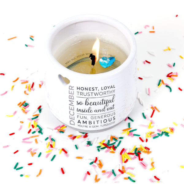 Pavilion Gift Company December 11 Oz - 100% Soy Wax Reveal Candle With Birthstone Scent: Tranquility